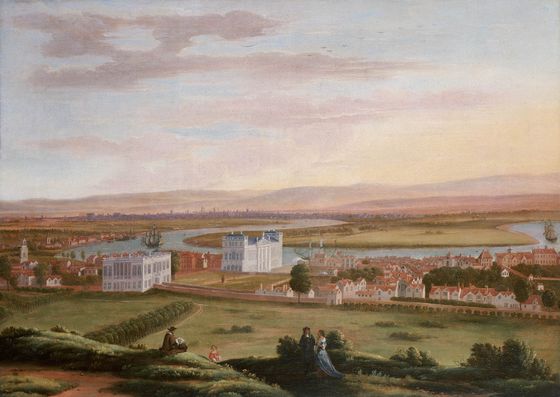 A View of Greenwich and the Queen s House from the South-East by Hendrick Danckerts
